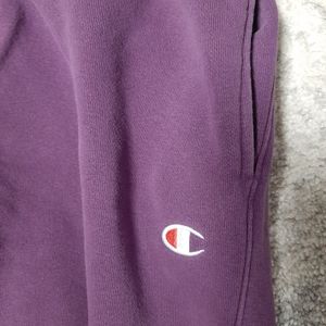 Purple Champion sweatpants!